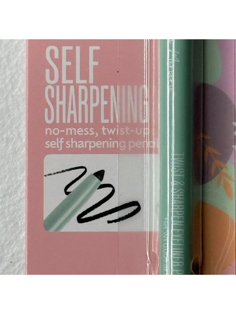 Le Mercerie Black Eyeliner Pencil Twist Sharpen Self Sharpening 2 Pack